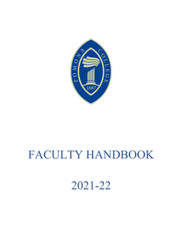 Faculty Handbook