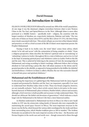 David Drennan – an Introduction to Islam