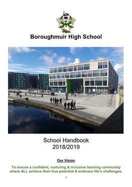 Boroughmuir High School School Handbook 2018/2019