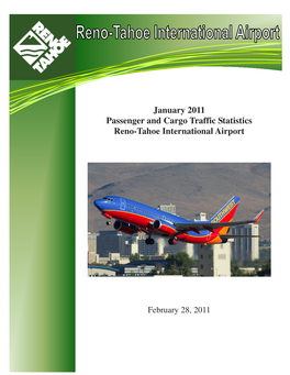 January 2011 Passenger and Cargo Traffic Statistics Reno-Tahoe International Airport