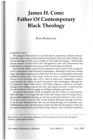 James H. Cone: Father of Contemporary Black Theology