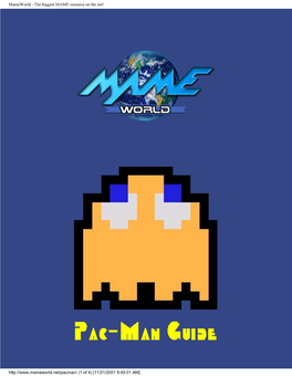The Biggest MAME Resource on the Net!