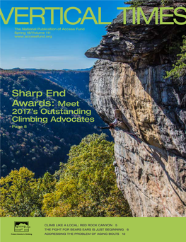 Sharp End Awards: Meet 2017’S Outstanding Climbing Advocates Page 8