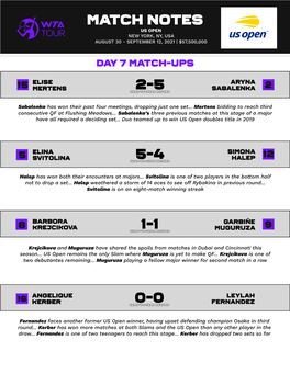 Match Notes 2-5 5-4 0-0