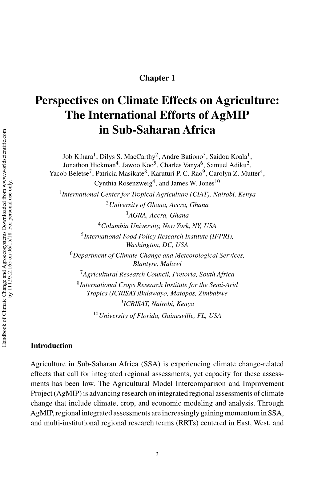 Handbook of Climate Change and Agroecosystems 9.75In X 6.5In B2010-V2-Ch01 Page 3