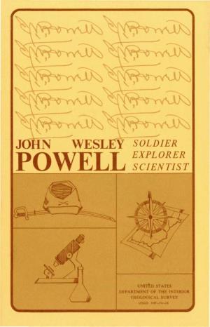 John Wesley Soldier Explorer Powell Scientist