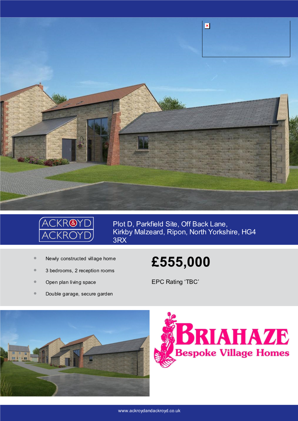 £555,000 • 3 Bedrooms, 2 Reception Rooms