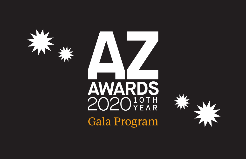 Gala Program 2020 AZ AWARDS