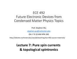 ECE 492-Lecture7