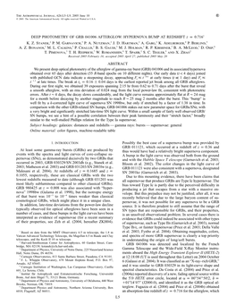 DEEP PHOTOMETRY of GRB 041006 AFTERGLOW: HYPERNOVA BUMP at REDSHIFT Z P 0.7161 K
