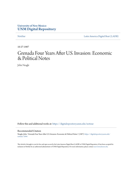 Economic & Political Notes by John Neagle Category/Department: General Published: Tuesday, October 27, 1987