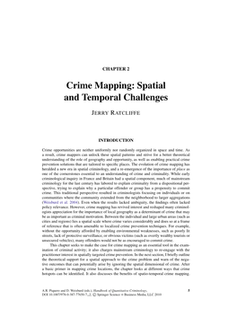 Crime Mapping: Spatial and Temporal Challenges