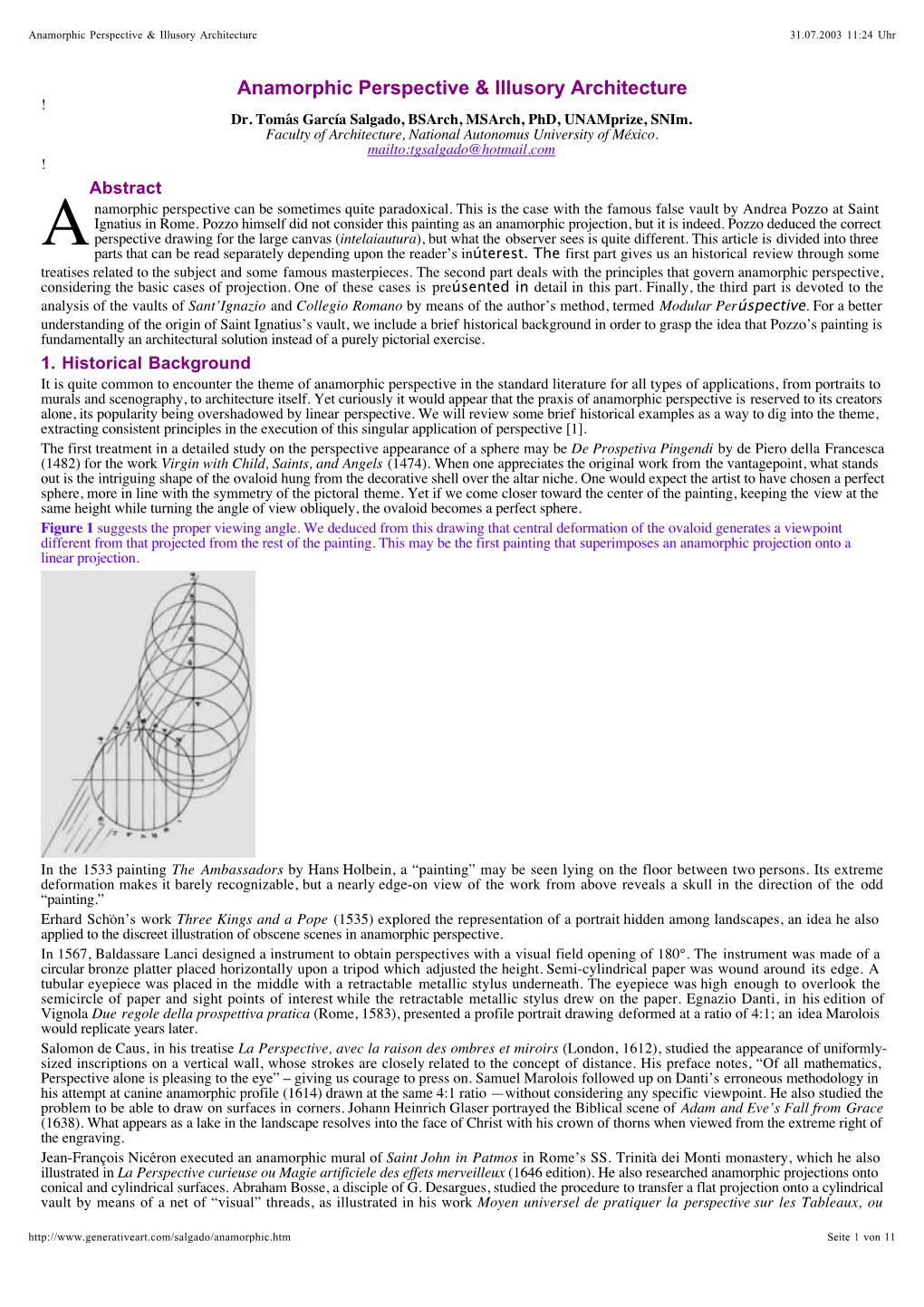 Anamorphic Perspective & Illusory Architecture