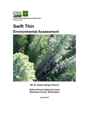 Swift Thin Environmental Assessment