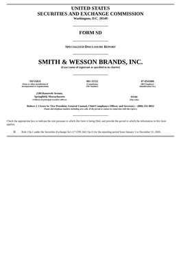 Smith & Wesson Brands, Inc