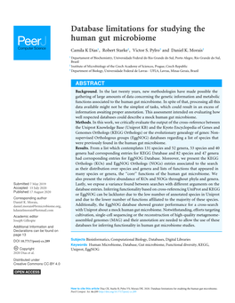 Database Limitations for Studying the Human Gut Microbiome