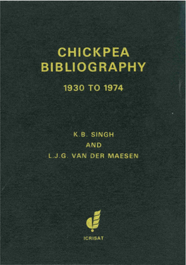 Chickpea Bibliography