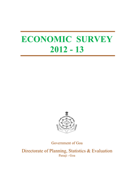 Economic Survey 2012 - 13