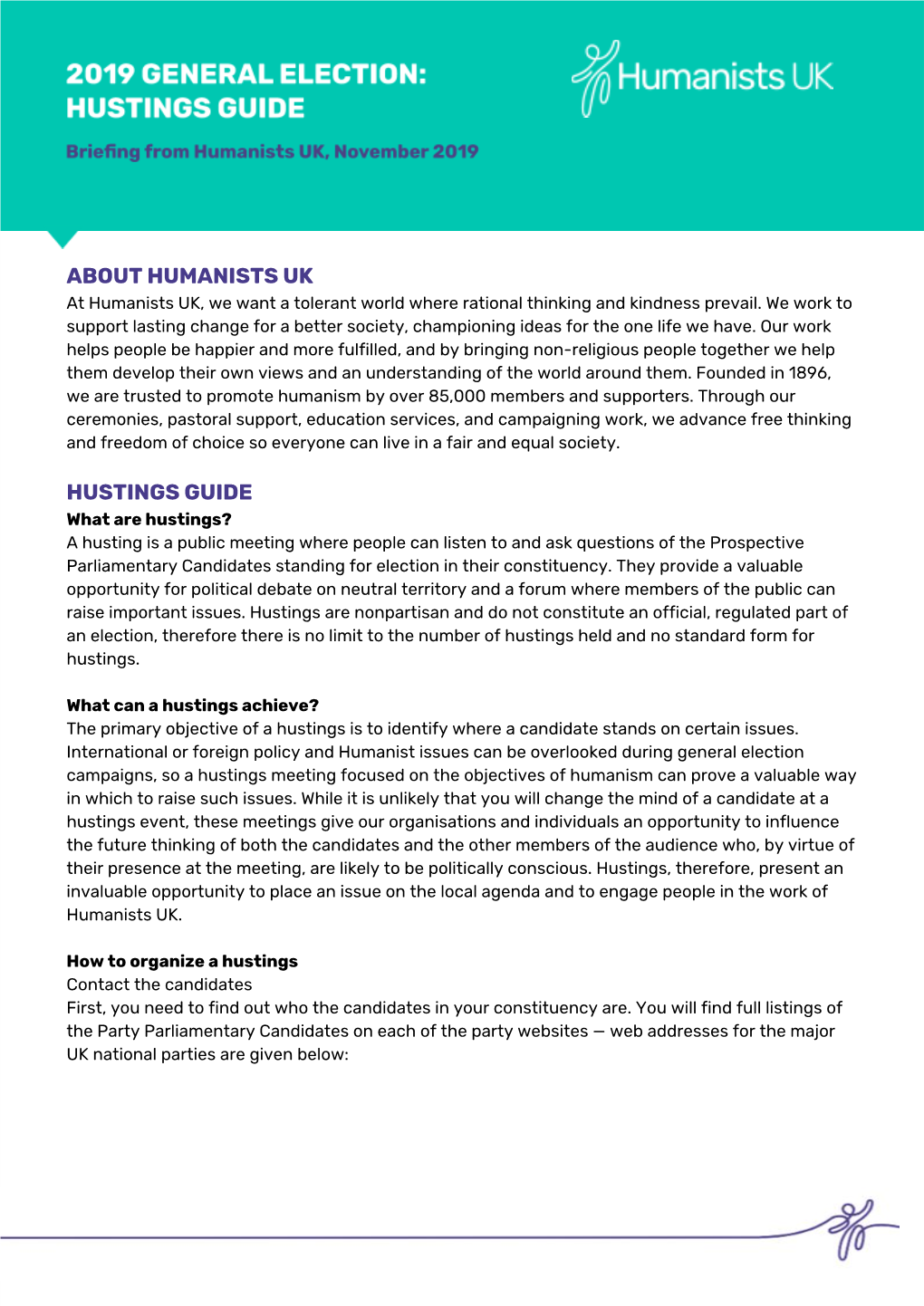 About Humanists Uk Hustings Guide