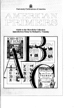 AMERICAN PRIMERS Library of Congress Cataloging in Publication Data