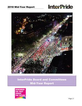 Interpride Board and Committees Mid-Year Report