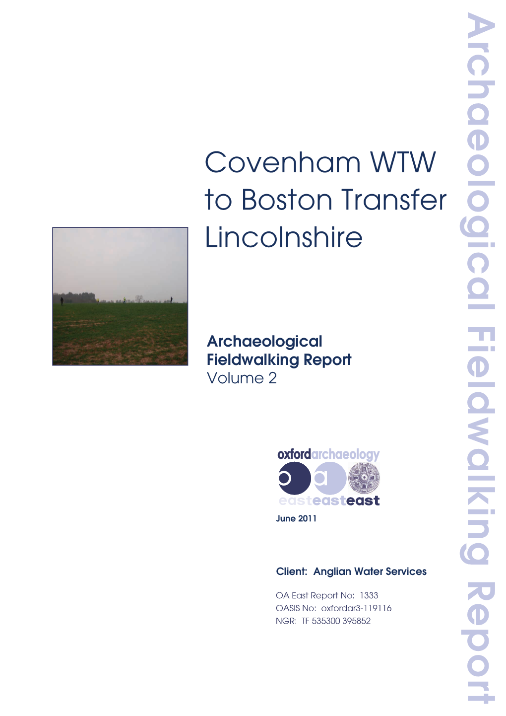 Covenham WTW to Boston Transfer Lincolnshire
