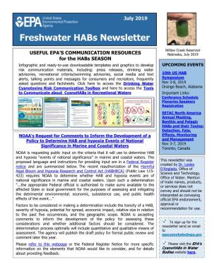 Freshwater Habs Newsletter