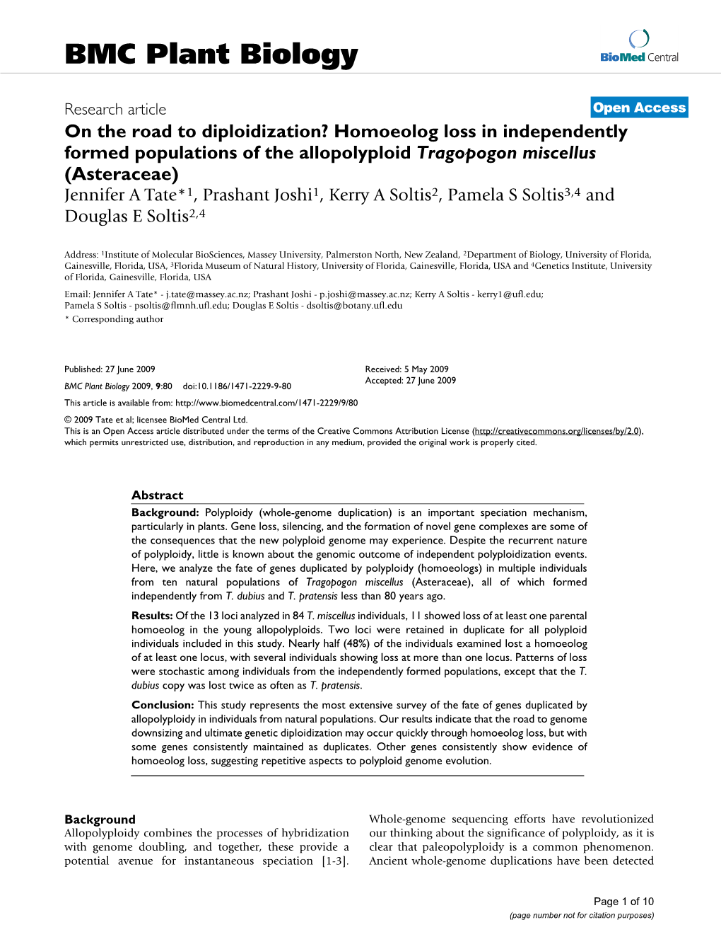 BMC Plant Biology Biomed Central