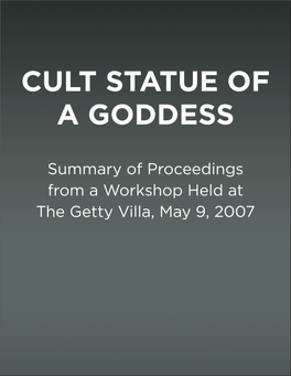 Cult Statue of a Goddess