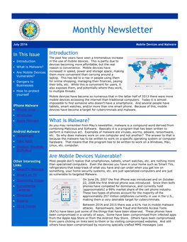 Cyber Security Newsletter