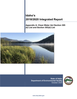 Idaho's 2018/2020 Integrated Report