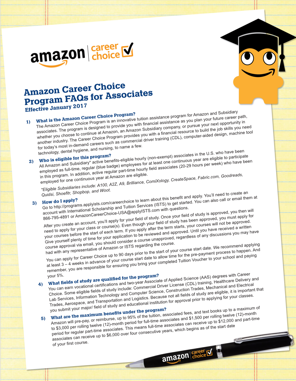 Amazon Career Choice Program Faqs for Associates Effective January 2017