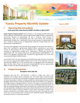 Yuexiu Property Monthly Updates Issue 3, 2017