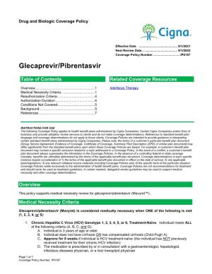 Glecaprevir/Pibrentasvir
