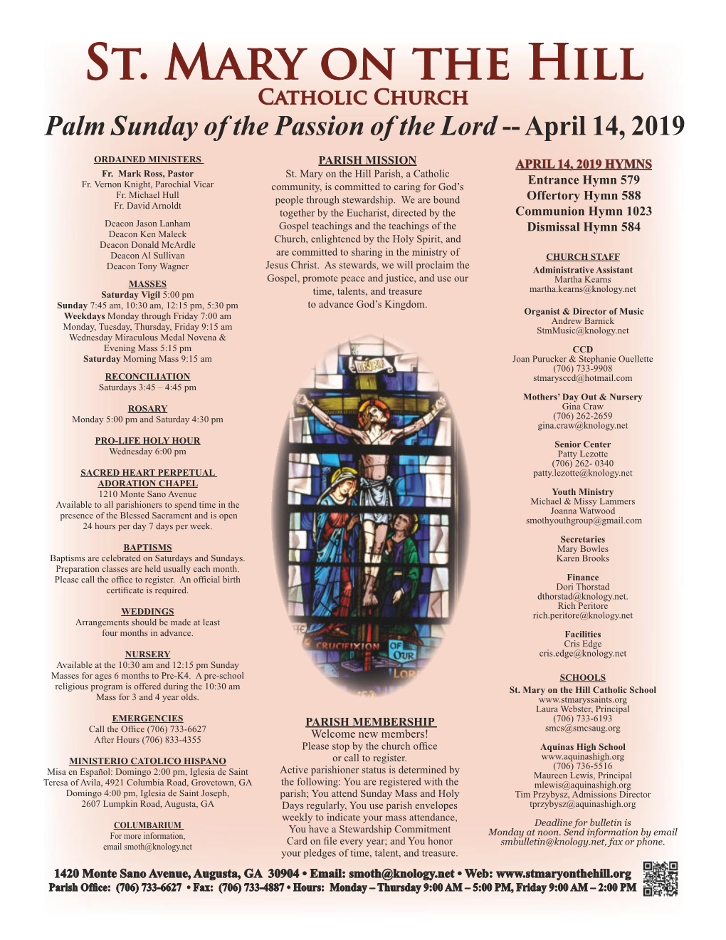 Bulletin April 14, 2019