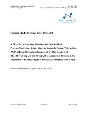 Clinical Study Protocol REL-1017-202