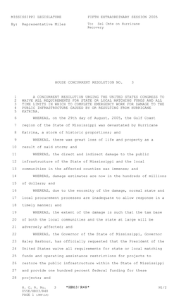 *Hr03/R48* Mississippi Legislature Fifth