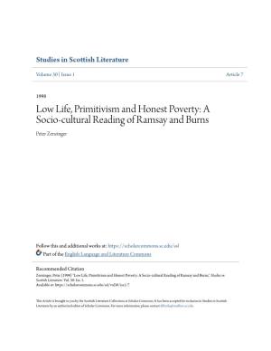 Low Life, Primitivism and Honest Poverty: a Socio-Cultural Reading of Ramsay and Burns Peter Zenzinger