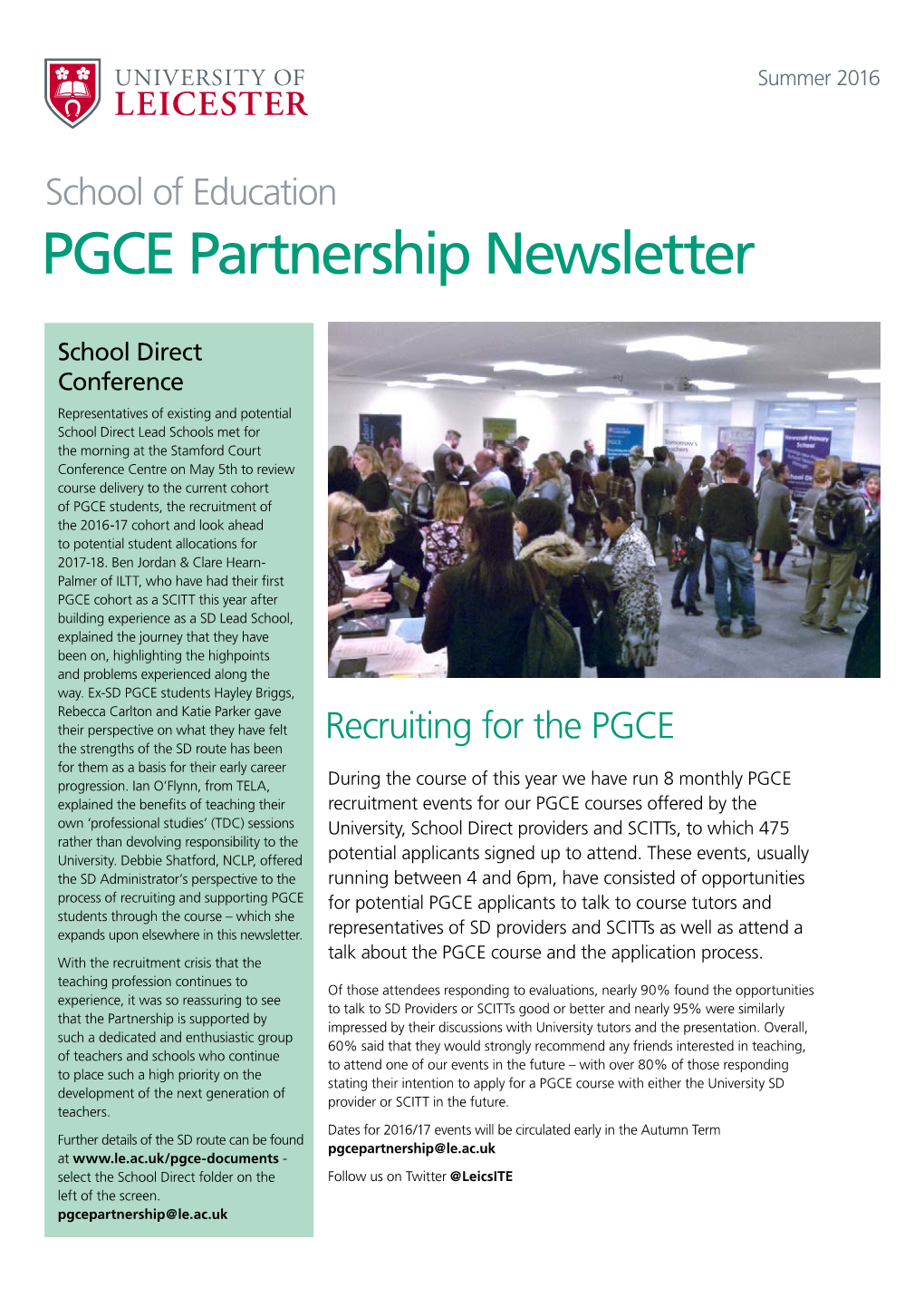PGCE Partnership Newsletter
