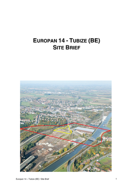 Europan 14 - Tubize (Be) Site Brief