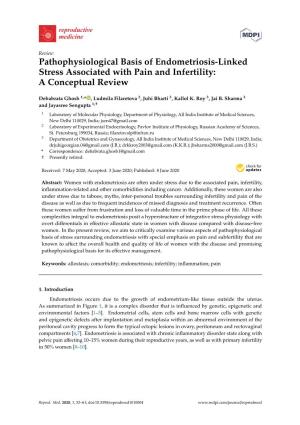 Pathophysiological Basis of Endometriosis-Linked Stress Associated with Pain and Infertility: a Conceptual Review