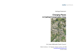 Changing Places in Cartmel Conservation Area