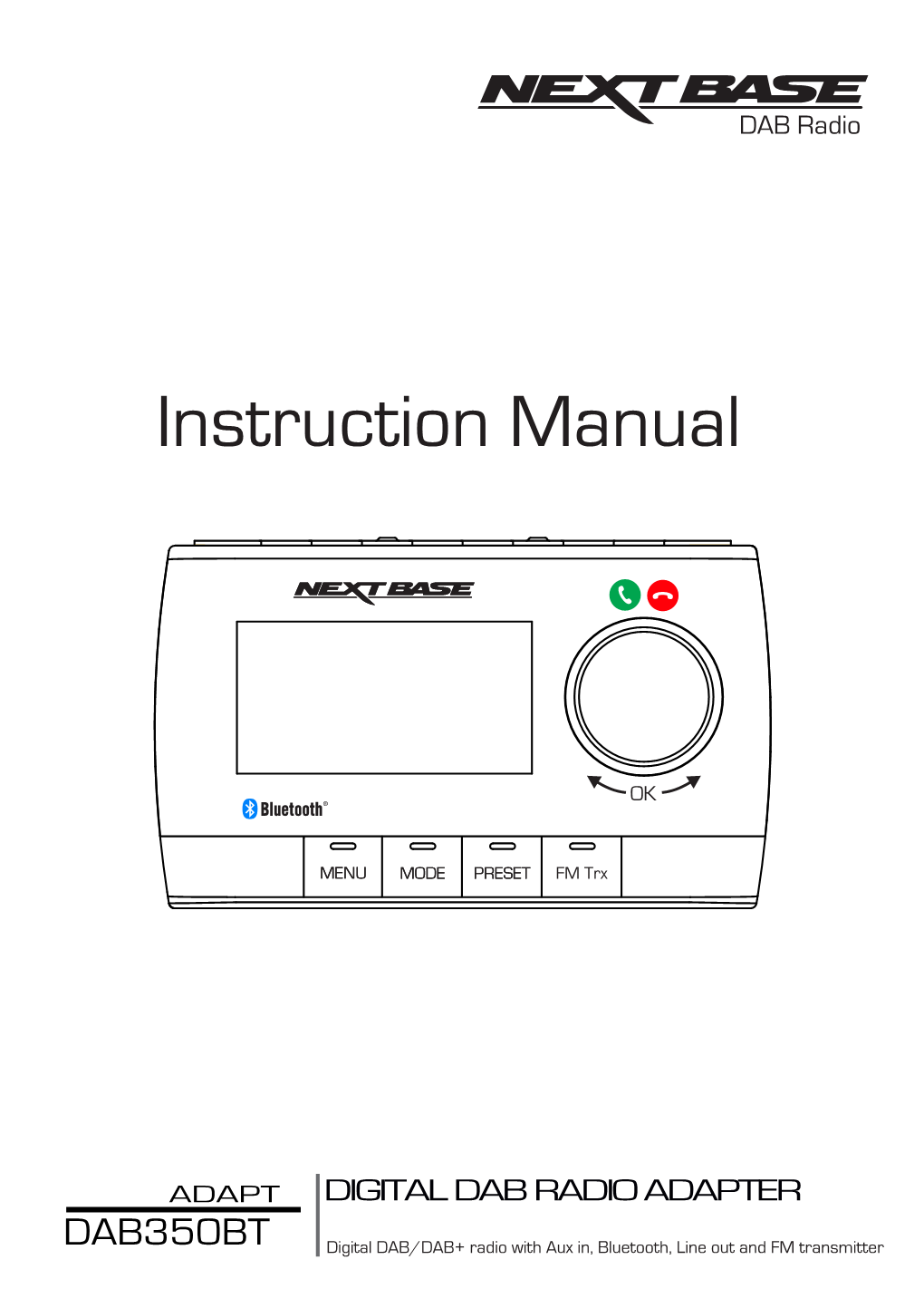 NBDAB350 Instruction Manual