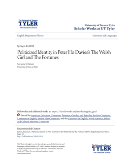 Politicized Identity in Peter Ho Davies's the Welsh Girl and The