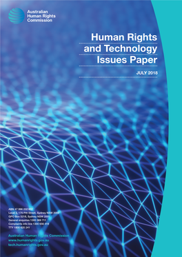 Human Rights and Technology Issues Paper