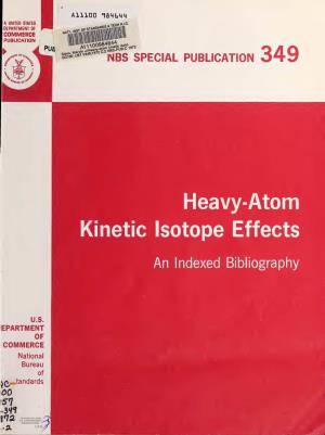 Heavy-Atom Kinetic Isotope Effects