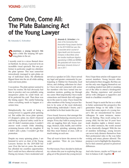 The Plate Balancing Act of the Young Lawyer