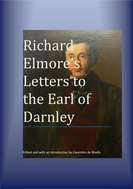 Richard Elmore's Letters to the Earl of Darnley