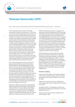 Timorese Democratic (UDT)