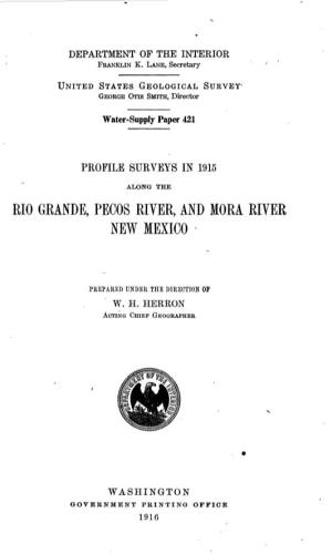 Rio Grande, Pecos River, and Mora River New Mexico